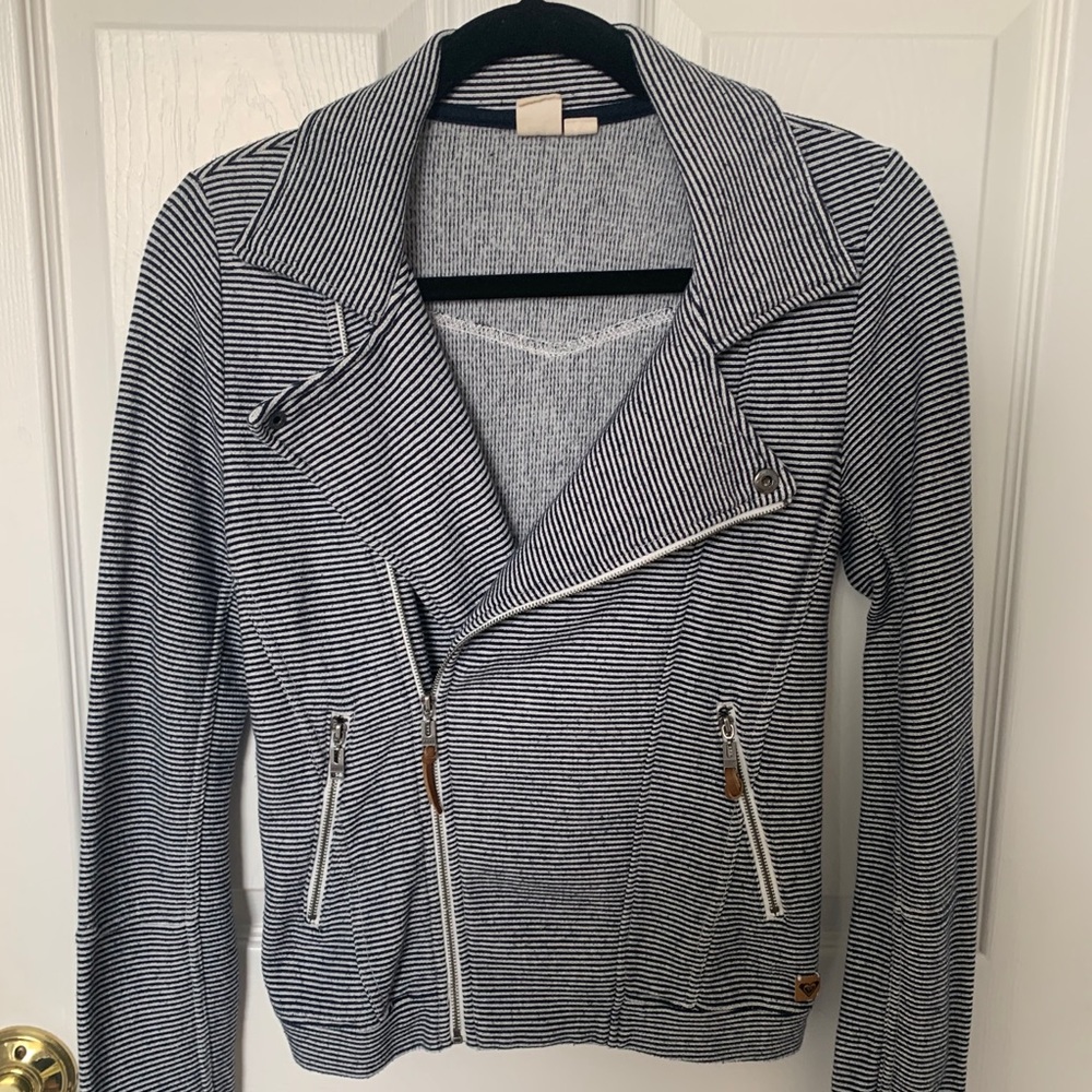 Roxy Zip Fleece Moto jacket